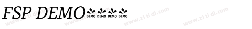 FSP DEMO字体转换